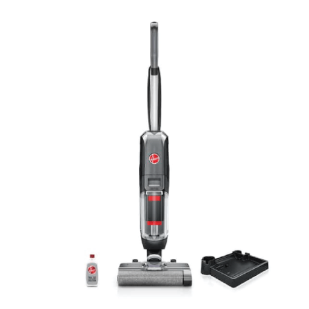 เครื่องดูดฝุ่น ถูพื้น ด้ามจับ HOOVER STREAMLINE ทำความสะอาดชิดขอบผนัง และระบบทำความสะอาดด้วยตัวเอง (สายไฟยาว 7.6 เมตร)  สีเทาดำ_0